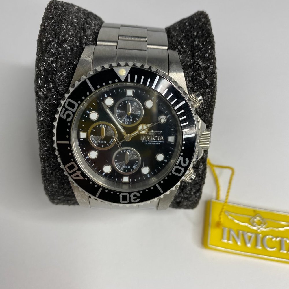 Invicta 1768 Pro Diver Quartz Chronograph Black - Picture 2 of 6